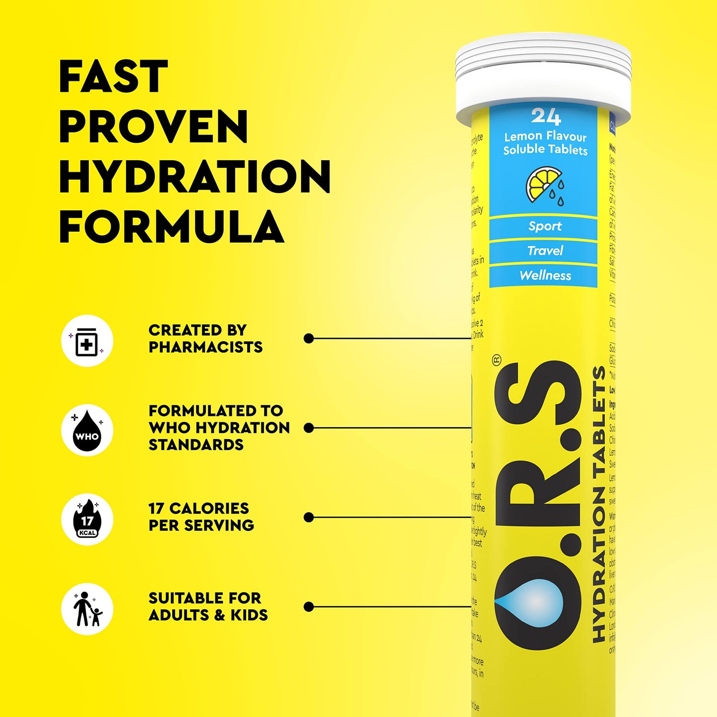 O.R.S Hydration Tablets Lemon | TRYTLION