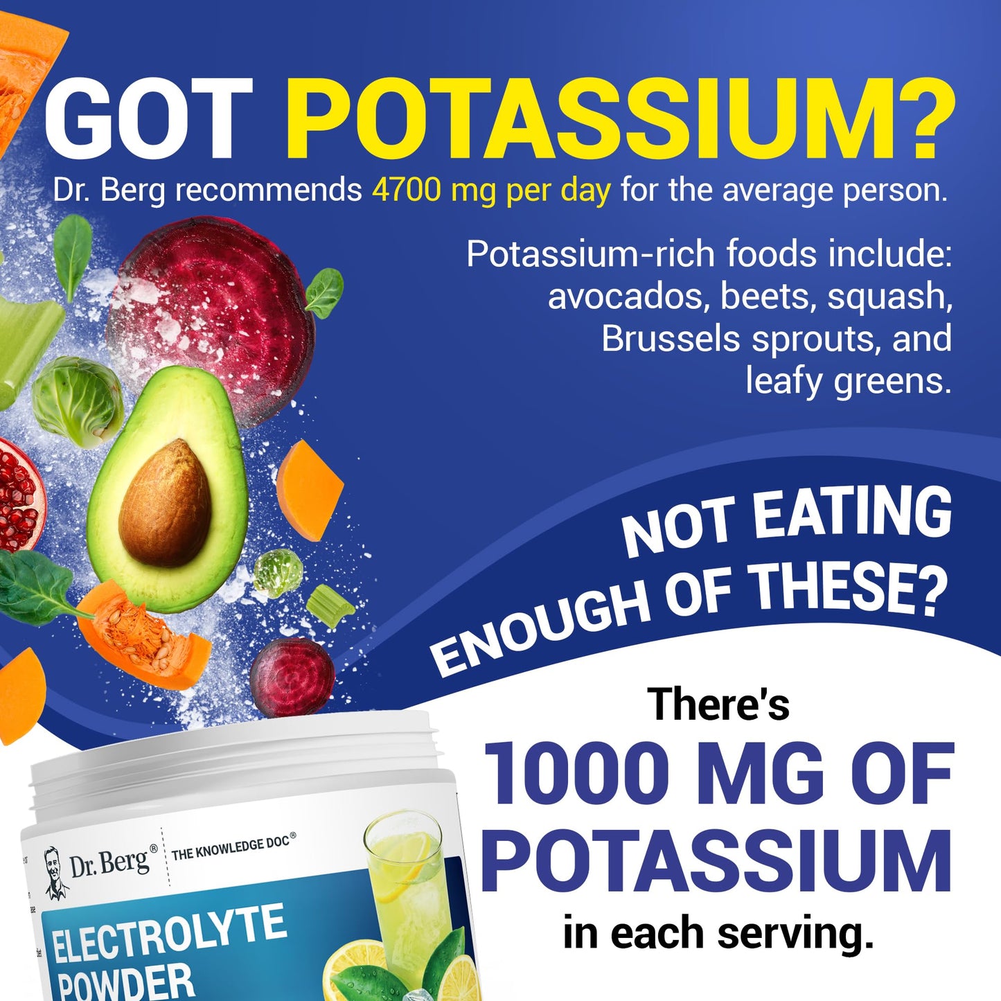 Dr. Berg Zero Sugar Hydration Keto Electrolyte Powder – Lemonade / Raspberry & Lemon (50 Servings)