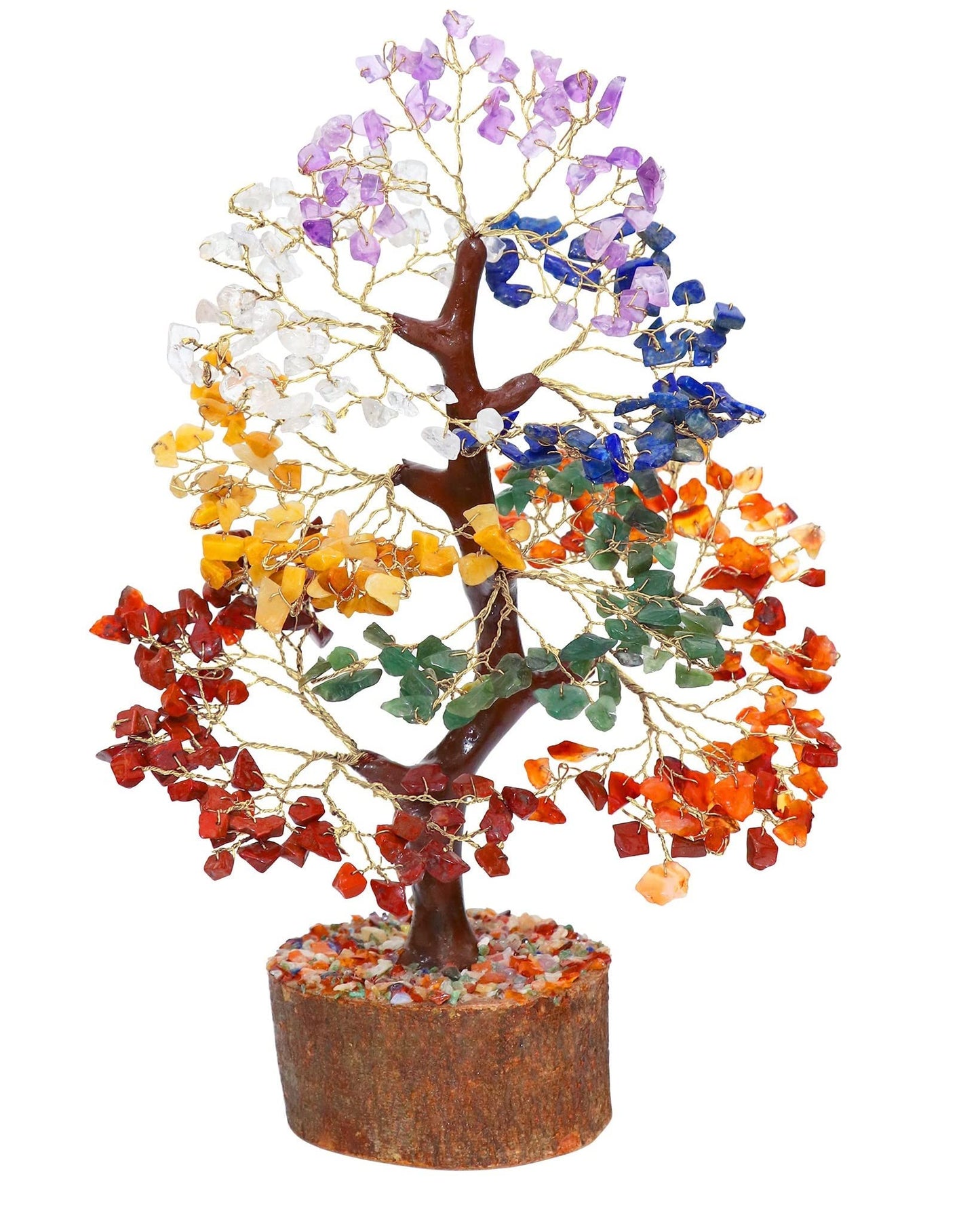 Seven Chakra Crystal Tree Birthday Gifts for Women & men, Crystal Tree of Life Sister birthday gifts Home Decor Healing Crystals Gifts for Mom Positive Energy New Home House Warming Gift Women