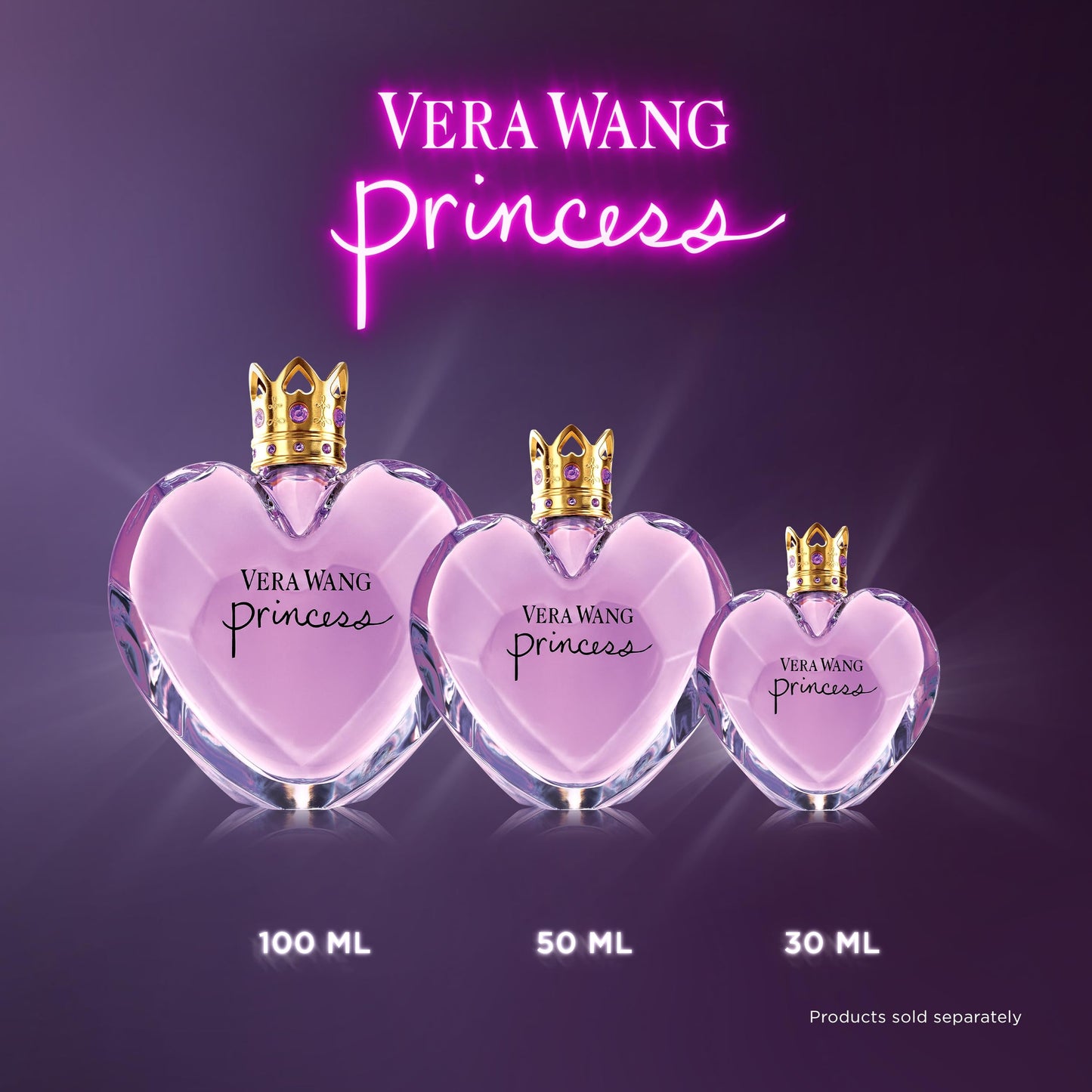 VERA WANG Princess - Eau de Toilette for Her - Fruity & Floral Fragrance with Notes of Lady Apple, Pink Guava and Vanilla - Medium Longevity - 100ml