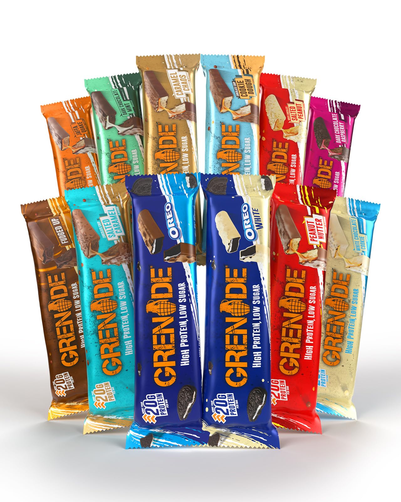 Grenade OREO White Protein Bar – 12×60 g | TRYTLION