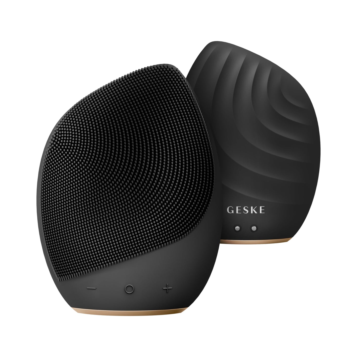 GESKE SmartAppGuided™ Sonic Facial Brush 5 in 1 | vibrating electric facial cleansing brush | soft silicone brush | professional facial cleanser | skin cleanser & exfoliator | face massager