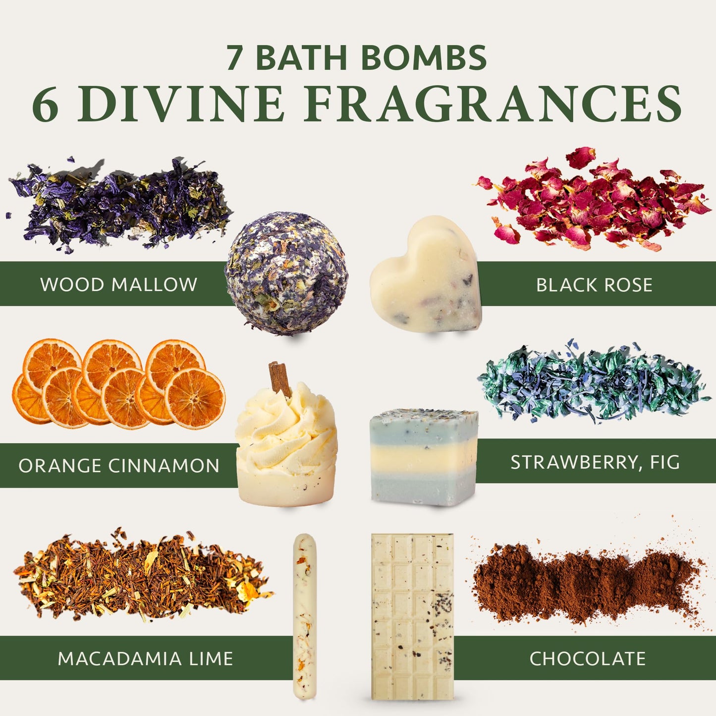 Luxury Gifts for Women - Organic Bath Bombs - Gifts for Her - 7Pcs Handmade with Essential Oil & Shea Butter Gifts for Girls - Bath Bombs for Women - Premium Gift Box by Satin Naturel