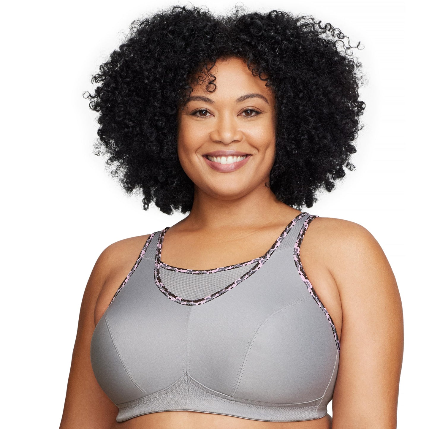 Glamorise Full Figure Plus Size No-Bounce Camisole Sports Bra Wirefree #1066