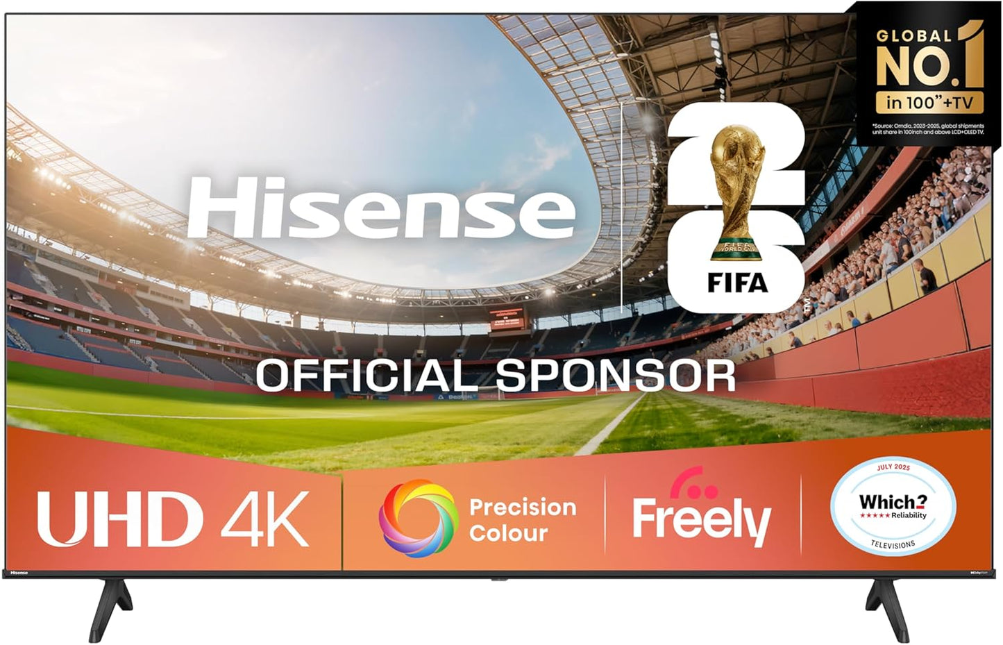 Hisense 43E6QTUK 43" 4K Smart TV – AI Engine, Dolby Vision