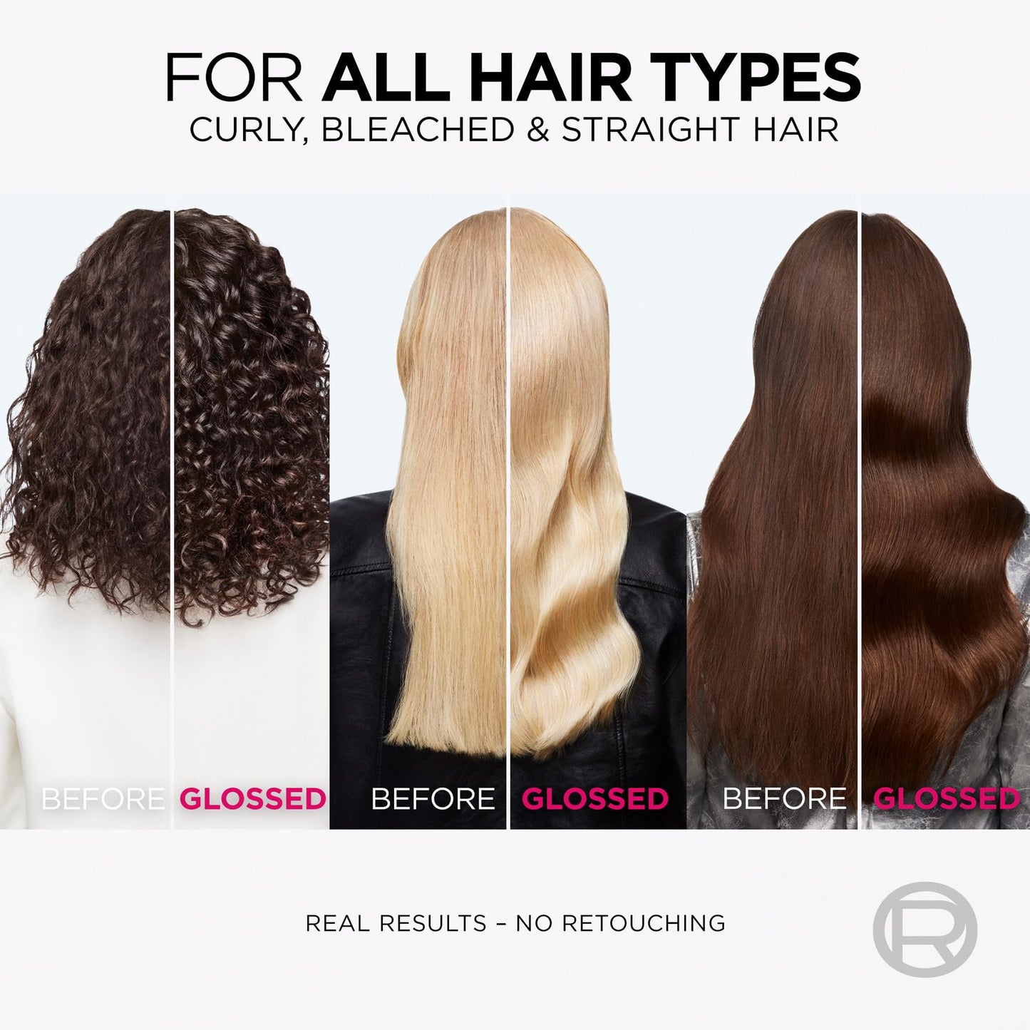 L'Oreal Paris Elvive Glycolic Gloss Lamination Rinse-Off Treatment, With Gloss Complex and Glycolic Acid, Fills and Seals Hair Fibres, For Long-lasting Smooth & Shiny Hair, Ideal for Dull Hair, 200ml