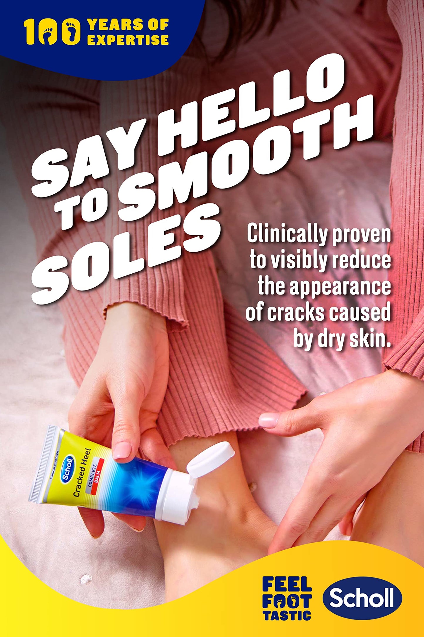 Scholl Cracked Heel Complete Cream with Repair K+, 60ml - Moisturising Treatment Cream for Cracked Heels and Dry Skin with Keratin- 1 x 60 ml