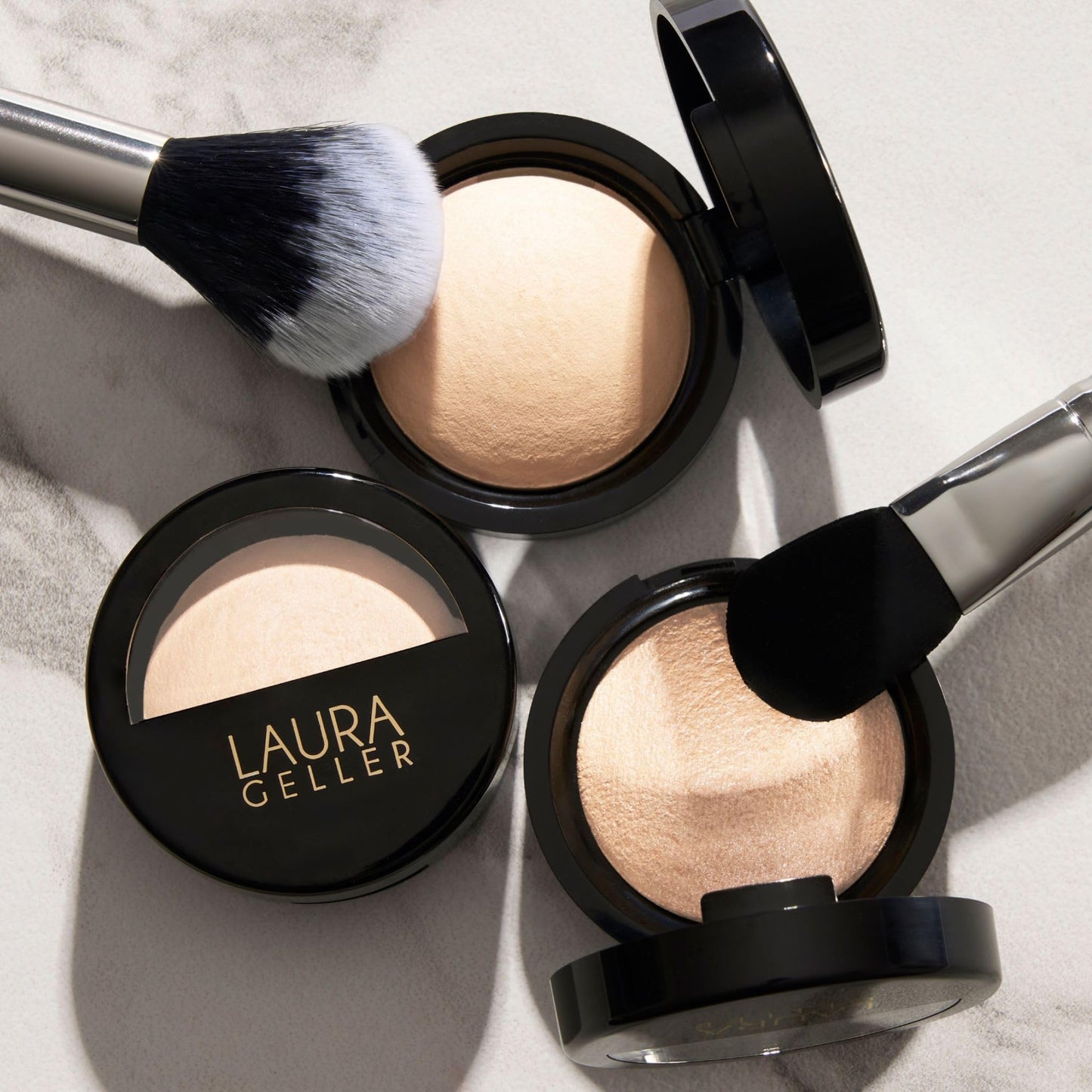LAURA GELLER Baked Natural Glow Highlighter Radiance Enhancing Makeup, French Vanilla