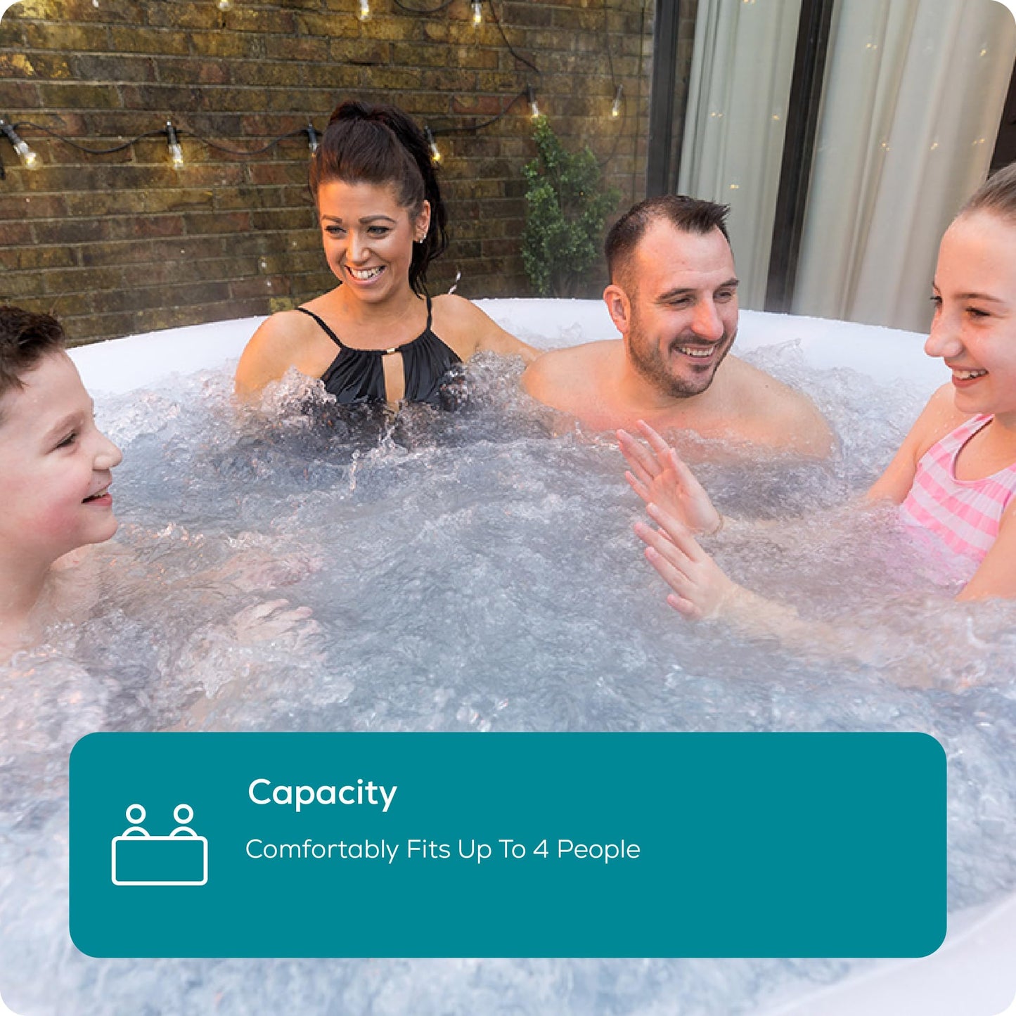 Lay-Z-Spa Miami AirJet Inflatable Hot Tub Spa 2-4 person
