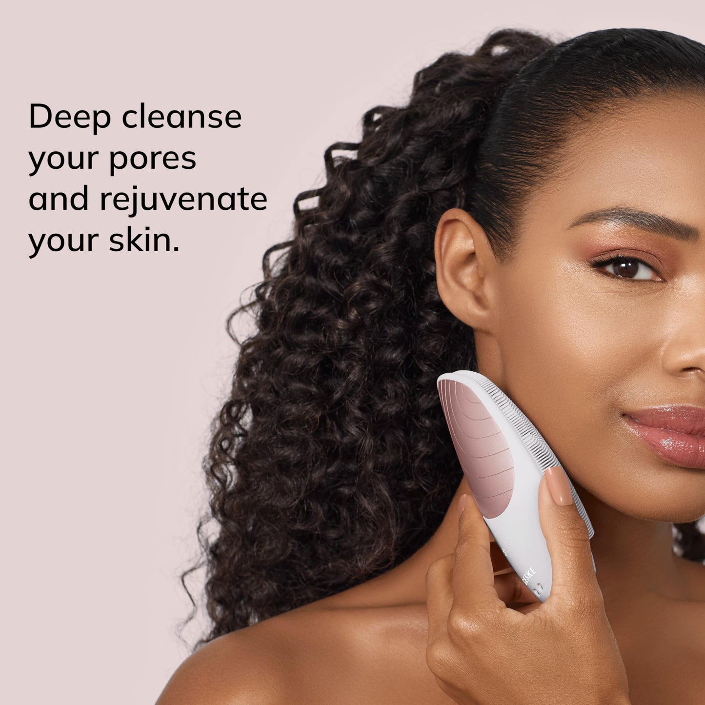 GESKE SmartAppGuided™ Sonic Thermo Facial Brush | 6 in 1 | skin cleansing | cleansing brush with thermal function | facial massager | electric facial brush | facial cleansing device