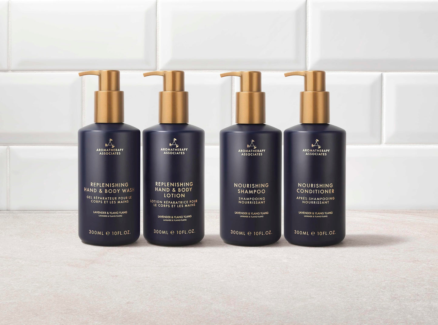 Aromatherapy Associates Replenishing Bathroom Kit - Hand And Body Wash And Lotion Duo Set