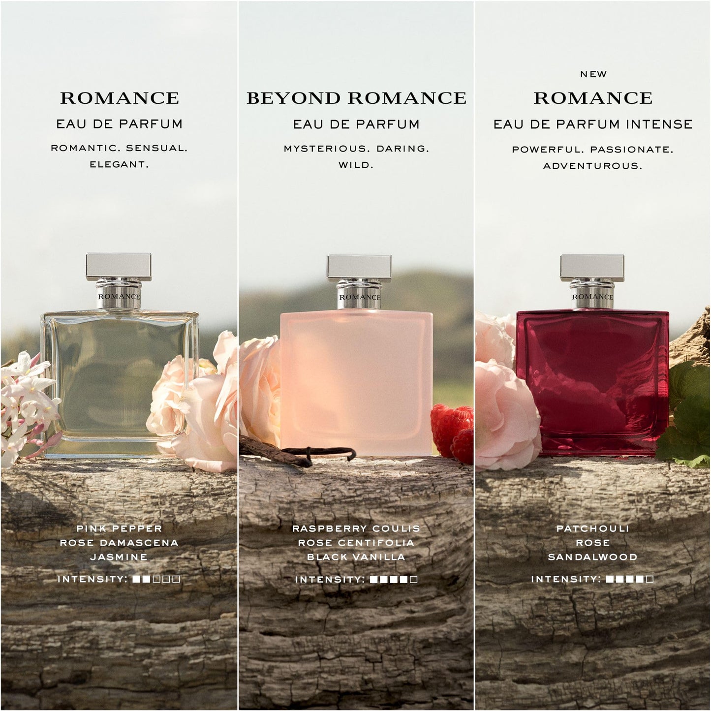 Ralph Lauren Romance Eau de Parfum, Women's Perfume, Floral, Woody & Elegant Perfume for Women, Rose, Jasmine & Berries, Lasting Wear, Luxury Perfume for Women, 50ml