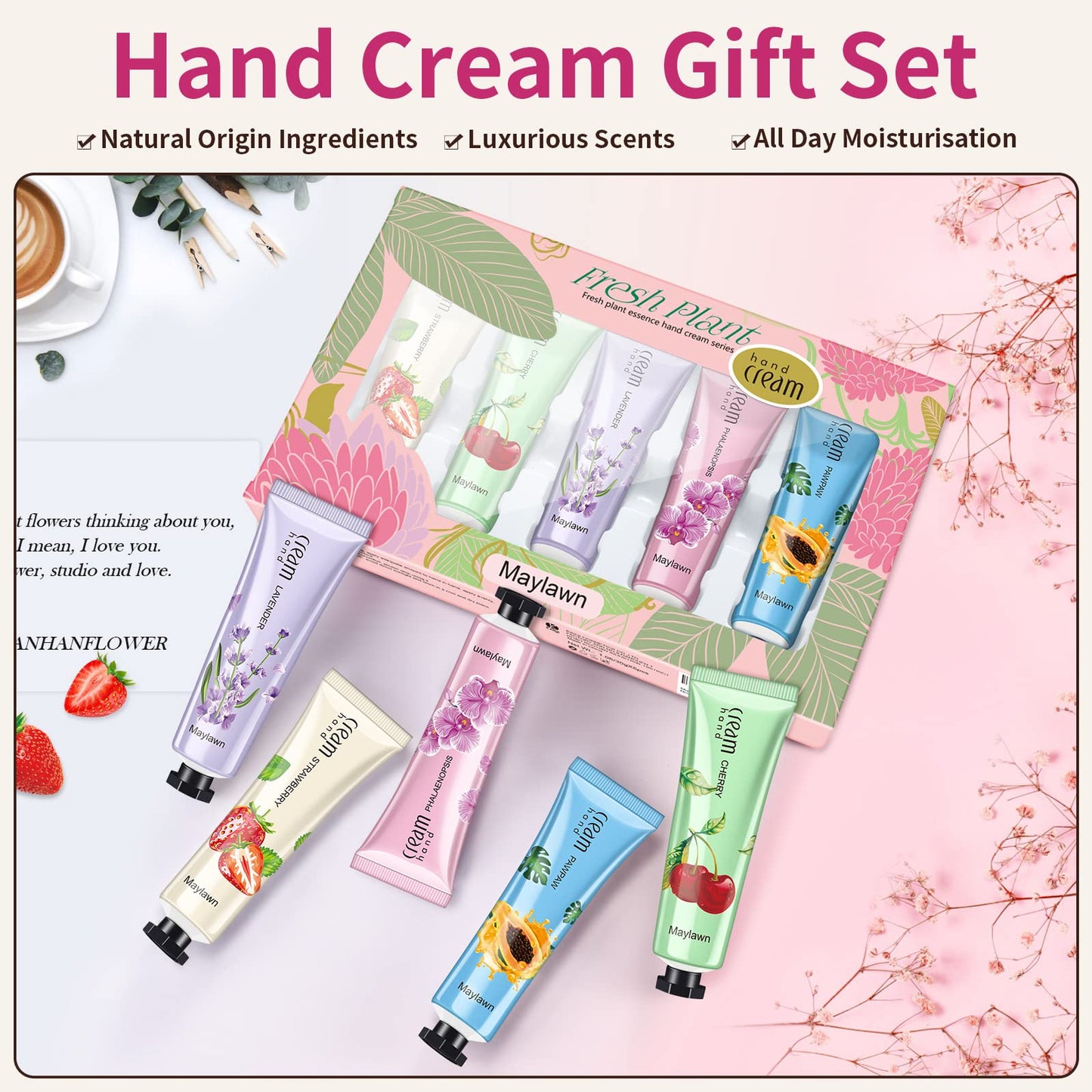 Maylawn Hand Cream Gift Set – 5 x 30ml (Vegan & Cruelty Free)