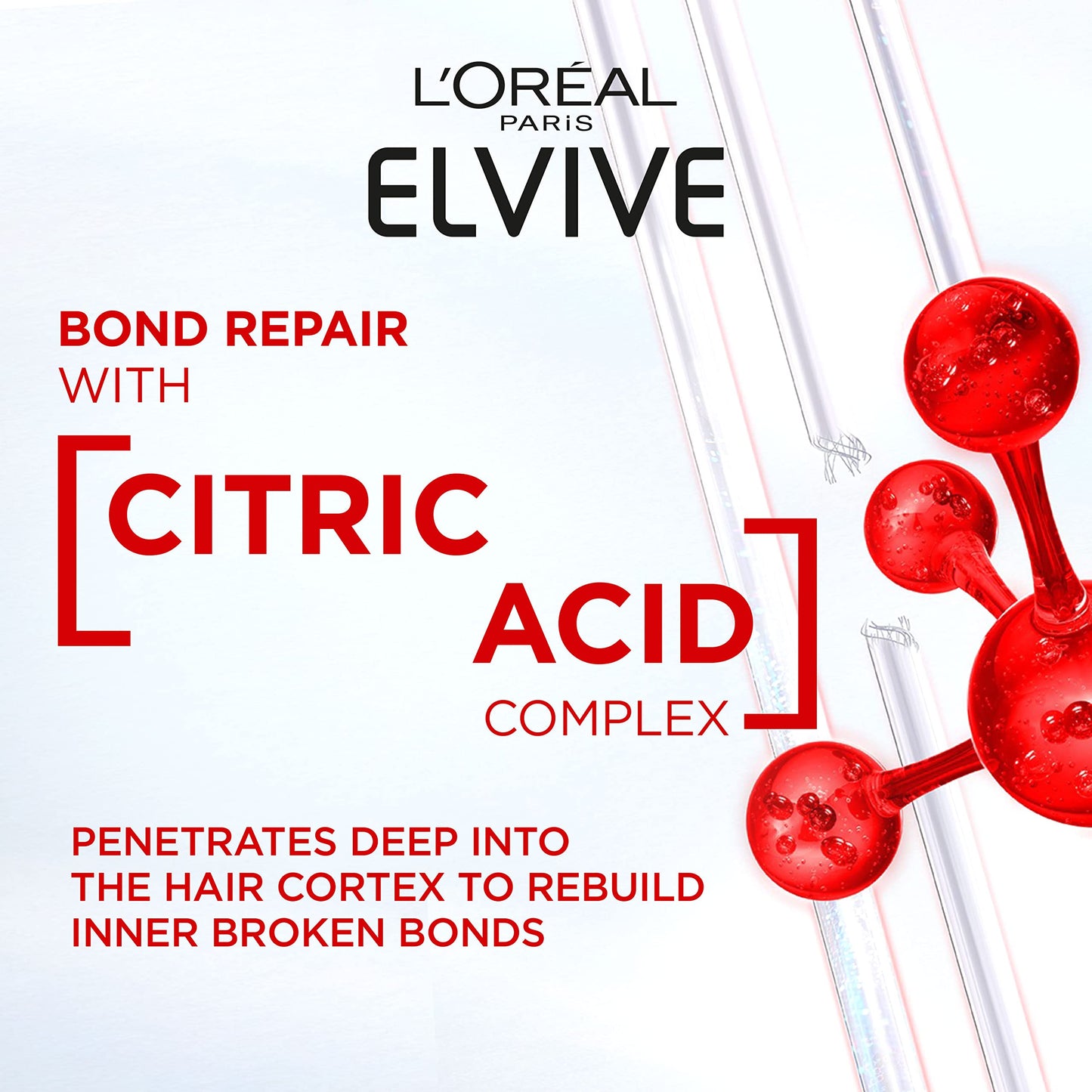 L’Oreal Paris Elvive Bond Repair Routine Set for Damaged Hair, Shampoo 200ml and Conditioner 150ml, Deep Intensive Hair Repair Treatment, Rebuild Broken Hair Bonds