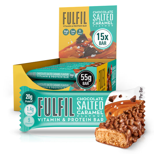 FULFIL Protein Bar Chocolate Salted Caramel – 15×55 g | TRYTLION