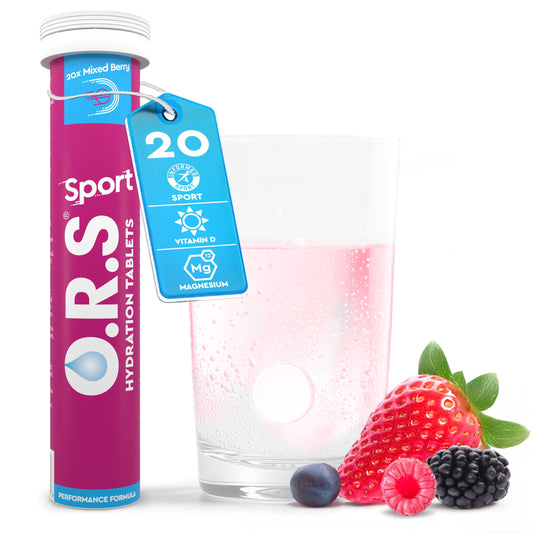 O.R.S Sport Hydration Tablets Mixed Berry – 20 Pack | TRYTLION