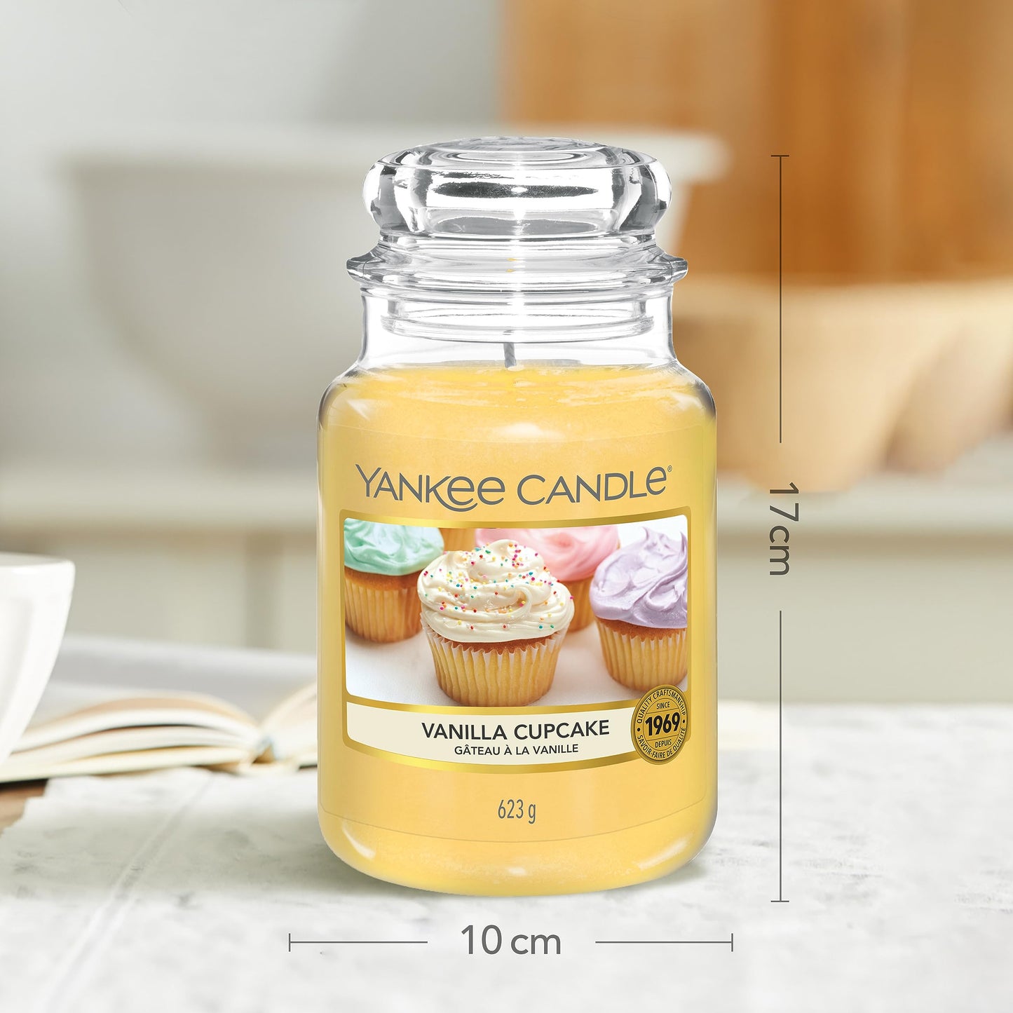 Yankee Candle – Vanilla Cupcake Large Jar (Up to 150 Hours)