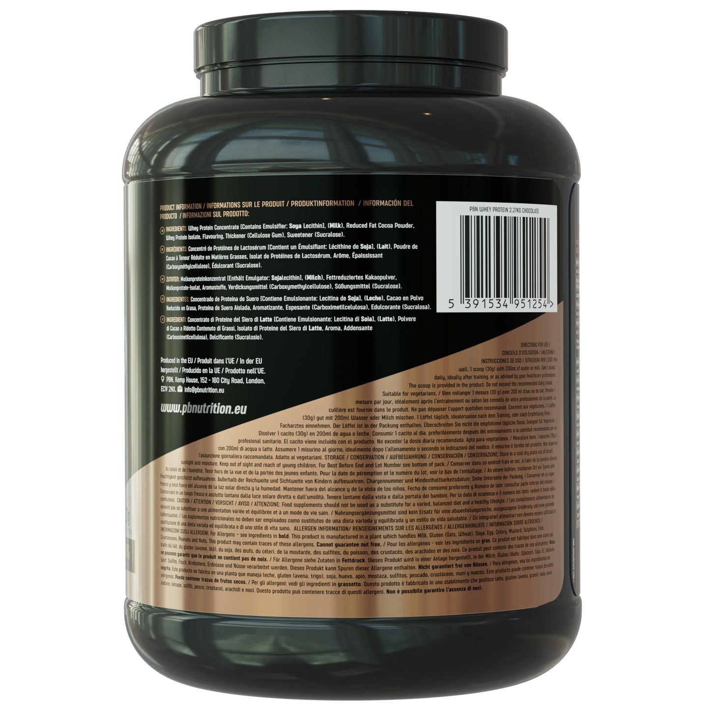 Premium Body Nutrition Whey Protein 2.27kg Chocolate, New Improved Flavour