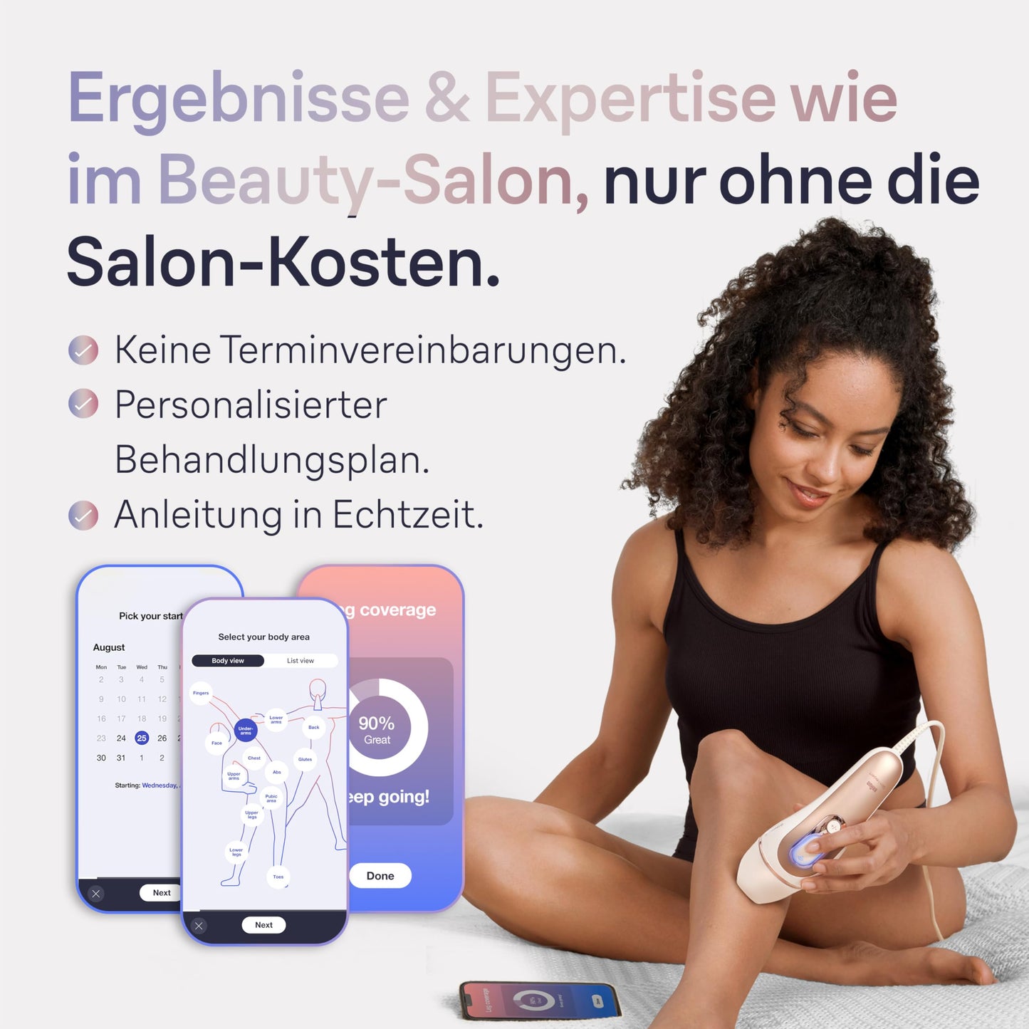 Braun Smart IPL 7 Skin i·Expert, Free app, Women's Hair Removal Device, 2 attachments, Visible Hair Removal, Designed in Germany, Venus Razor, Alternative to Laser Hair Removal, PL7147, White