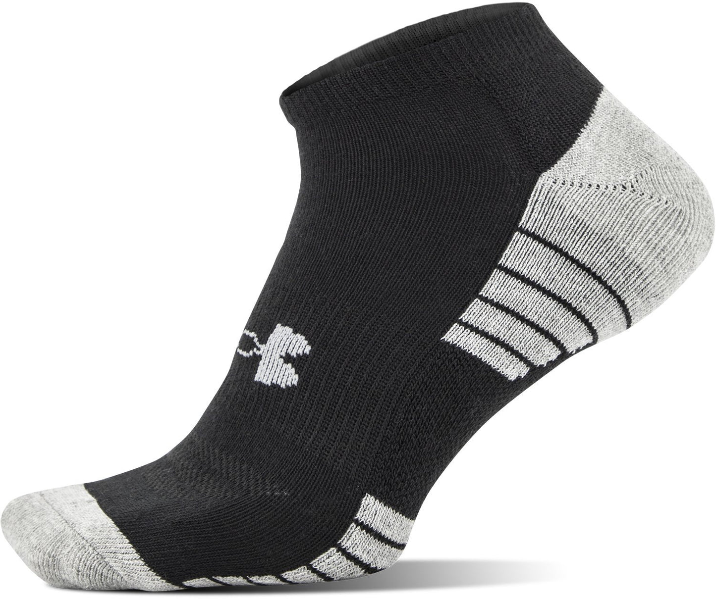 Under Armour Unisex's Socks, 3-Pairs HeatGear tech no Show 3 Pack, Black, XL (Pack of 3)