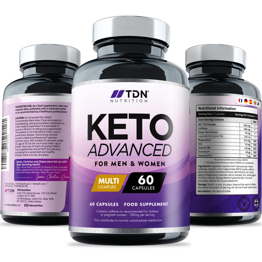 Keto Diet Pills for Men & Women - 1 Month Supply - Vitamins and Minerals - Formulated in The UK - Vegan - Contributes to Fatty Acid & Carb Metabolism