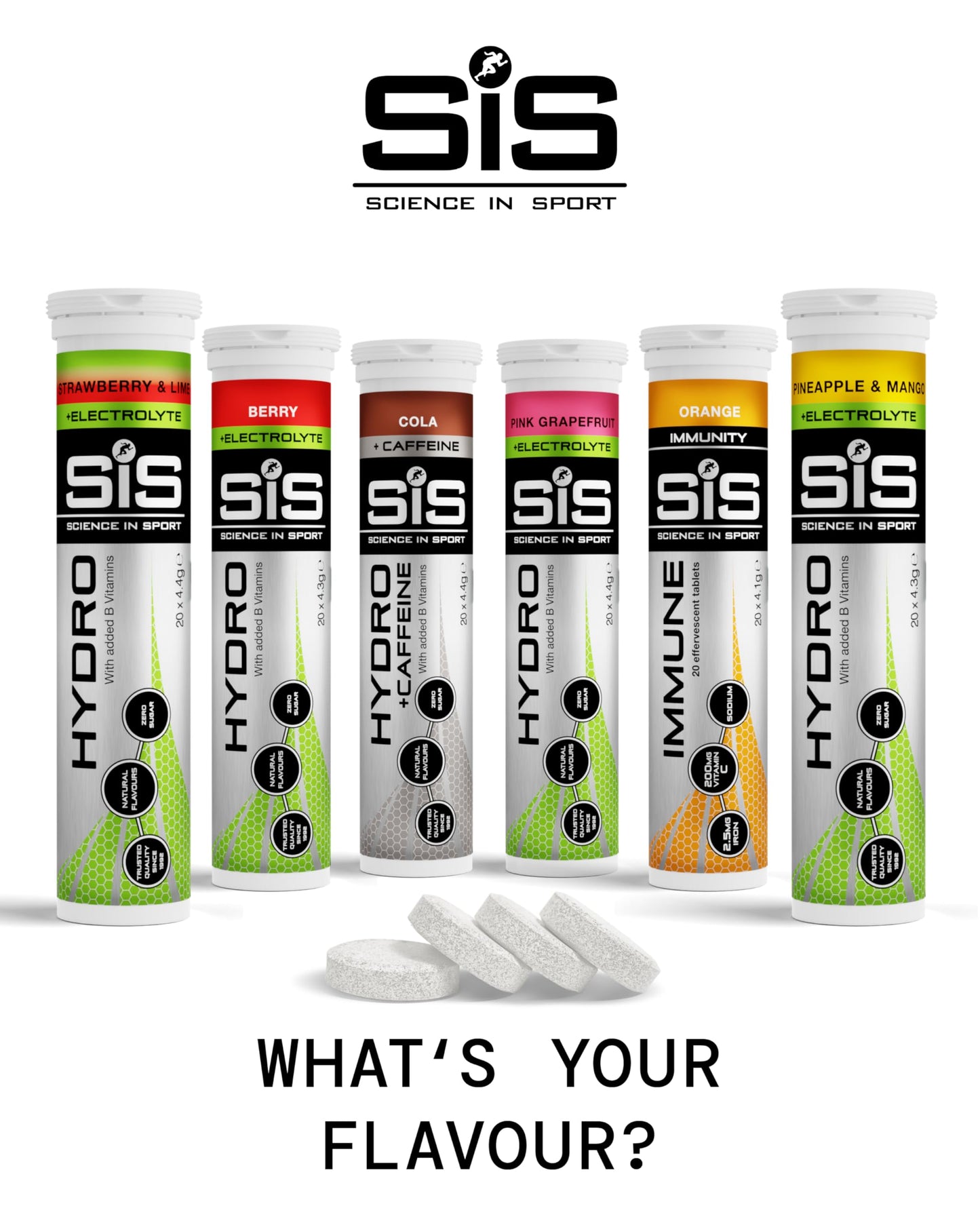 SiS Hydro Electrolyte Tablets Lemon 20-Pack | TRYTLION