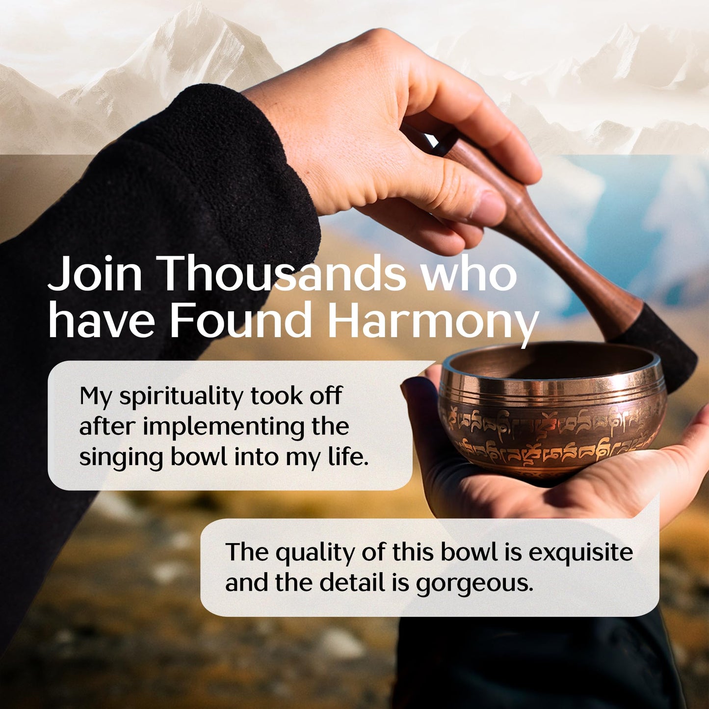 Tibetan Singing Bowl Set – Authentic Hand-Tuned Sound Bowl for Meditation – Complete Meditation Bowl Kit with Cushion, Mallet, and Guide – Perfect Singing Bowl for Yoga, Relaxation, and Sound Healing