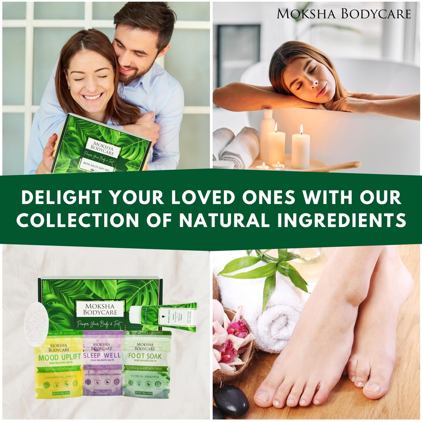 Foot Gift Sets for Women - [Made in UK] Foot Spa Sets for Women Gifts with Aromatherapy Foot Soak, Foot Scrub, Foot Lotion, Foot Spa Pamper Kit for Women, Birthday Gifts for Mum, Her, Friends, Wife