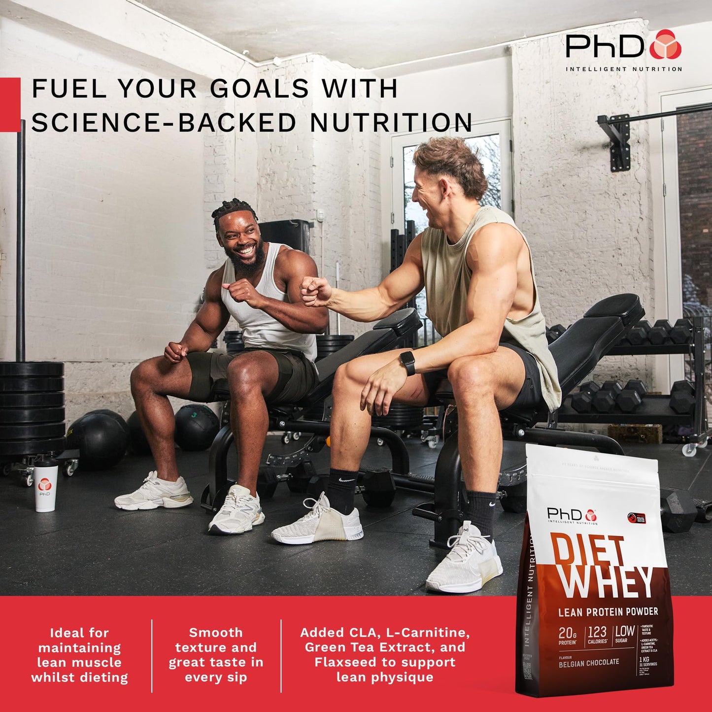 PhD Diet Whey Belgian Chocolate 1 kg | TRYTLION