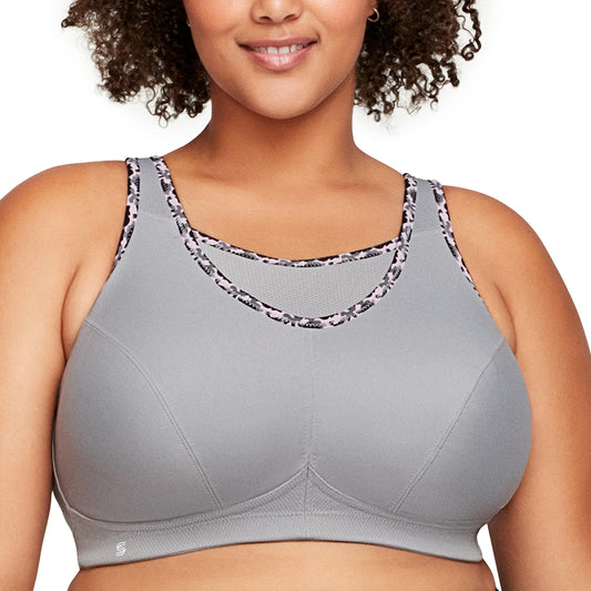 Glamorise Full Figure Plus Size No-Bounce Camisole Sports Bra Wirefree #1066