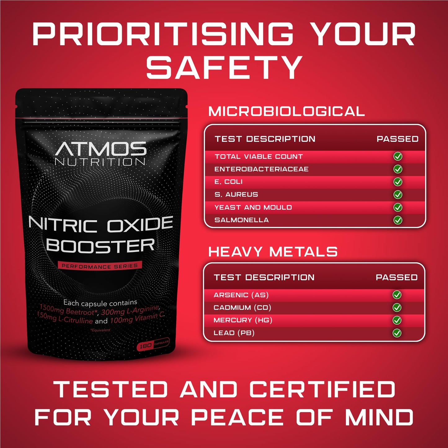 6,150mg Nitric Oxide Booster - 180 High Strength Tablets with L-Arginine, L-Citrulline, Beetroot, and Vitamin C - Blood Flow, Energy, Performance Supplement for Gym, Powerlifting, and Bodybuilding