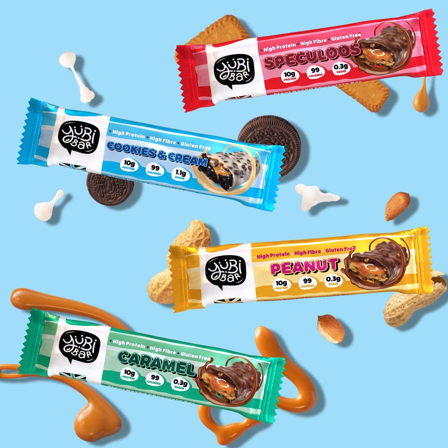 YuBi Variety Box 12-Pack 99 Calorie Protein Bars | TRYTLION