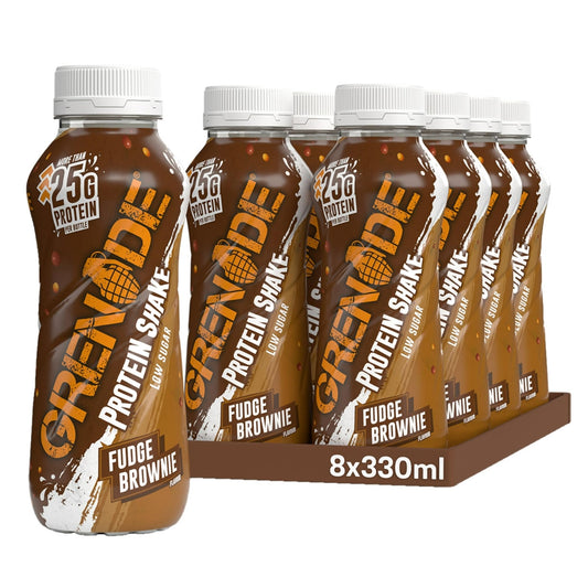 Grenade High Protein Shake Fudge Brownie 8×330ml | TRYTLION