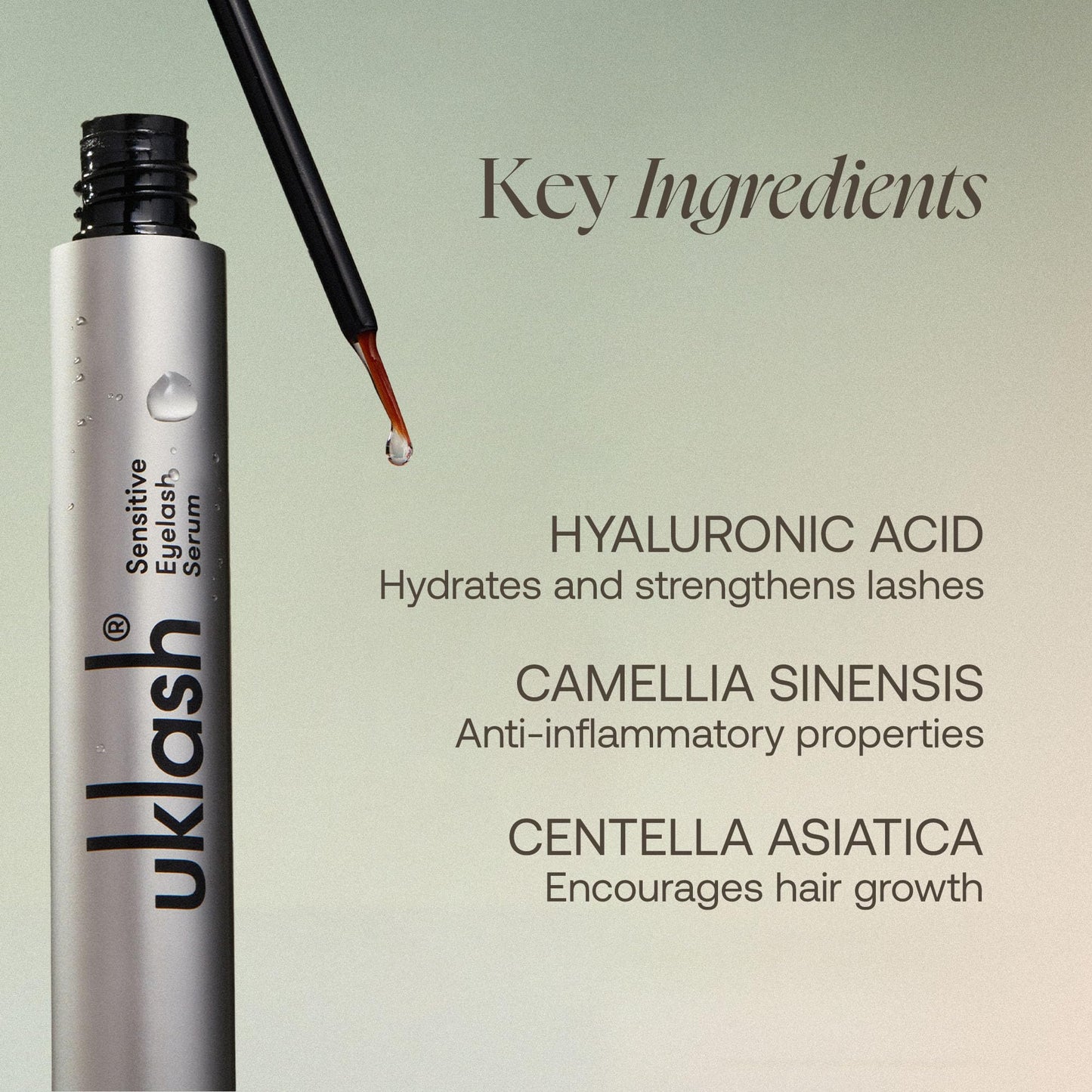 UKLASH | Sensitive Eyelash Serum | UK's #1 Rated Lash Serums for Fuller Lashes, Peptide Based, Vegan Friendly Designed for Sensitive Eyes