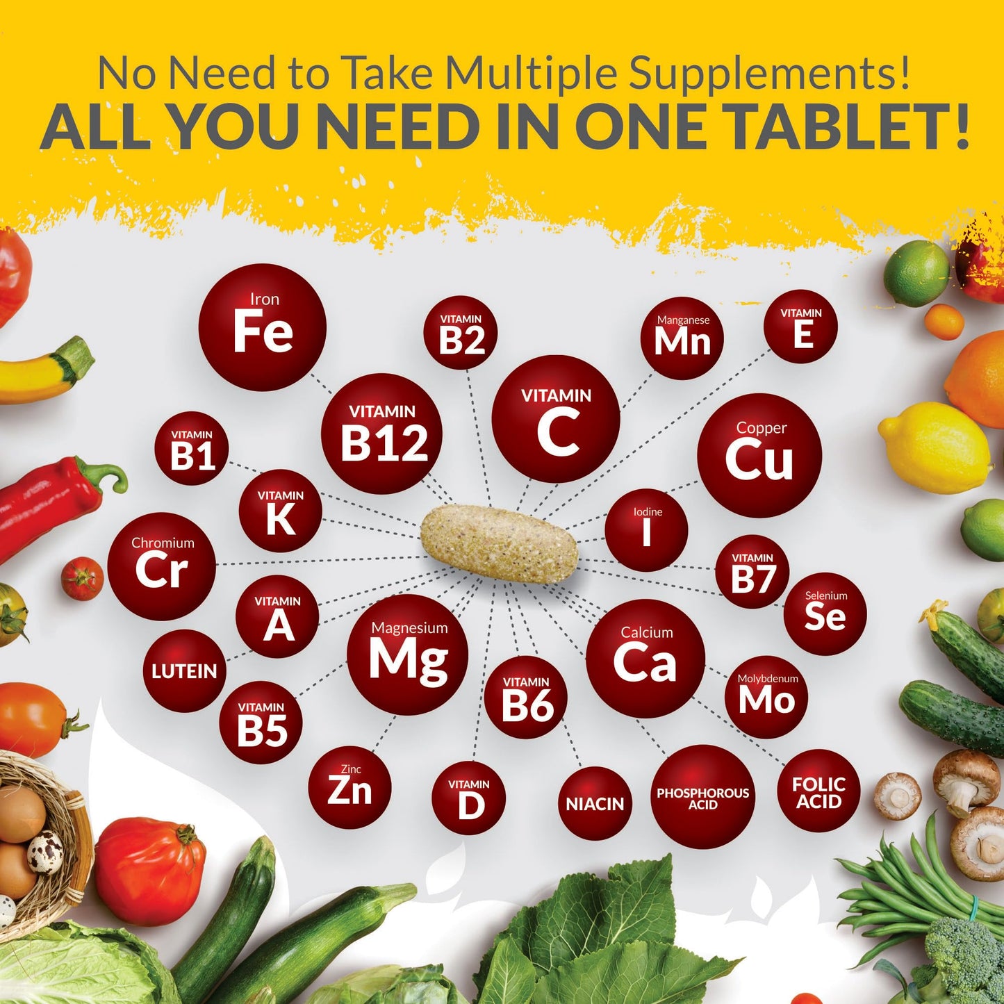 Nu U Nutrition A-Z Multivitamin 365 Tablets | TRYTLION