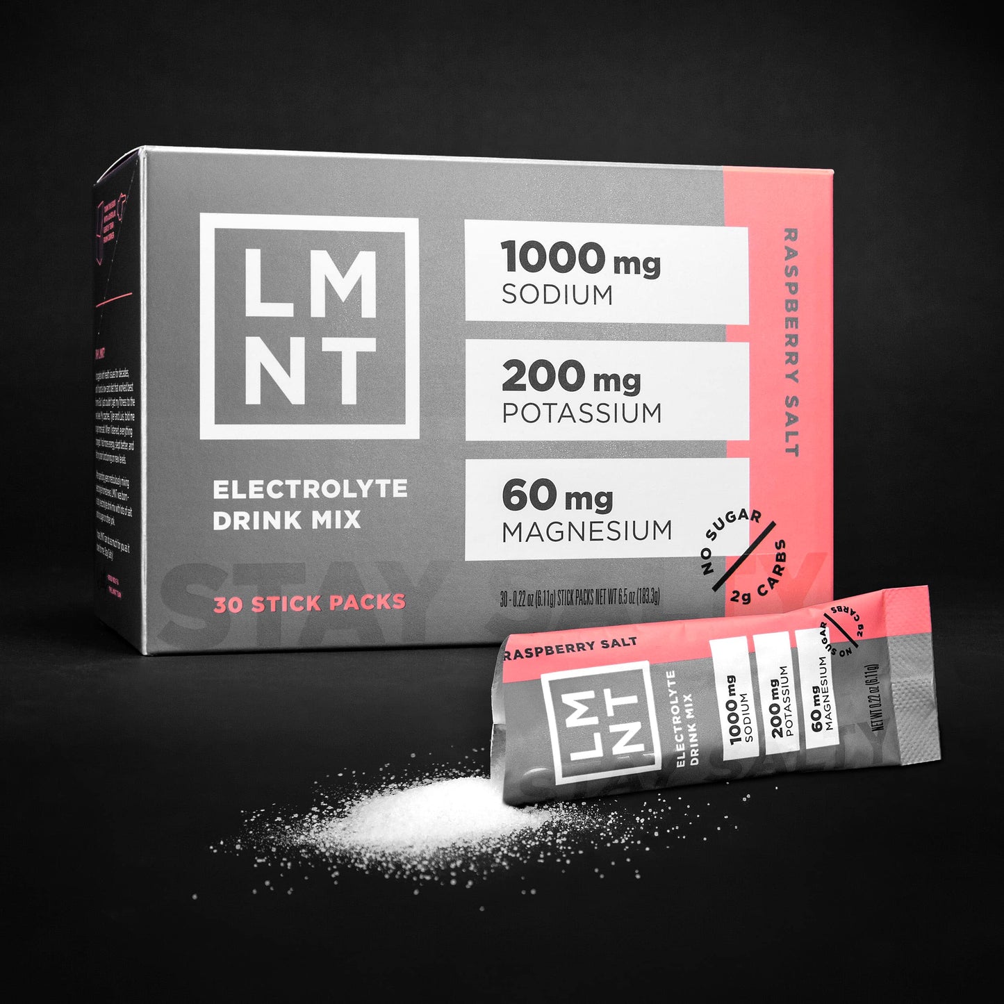 LMNT Electrolyte Drink Mix Raspberry Salt – 30 Stick Packs | TRYTLION
