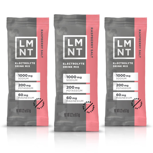 LMNT Electrolyte Drink Mix Raspberry Salt – 30 Stick Packs | TRYTLION