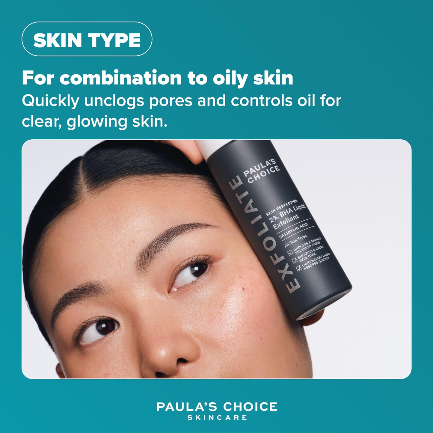 Paula's Choice SKIN PERFECTING 2% BHA Liquid Exfoliant - Face Exfoliating Peel Fights Blackheads & Enlarged Pores - for a Healthy Glow - with Salicylic Acid - Combination & Oily Skin - 118 ml