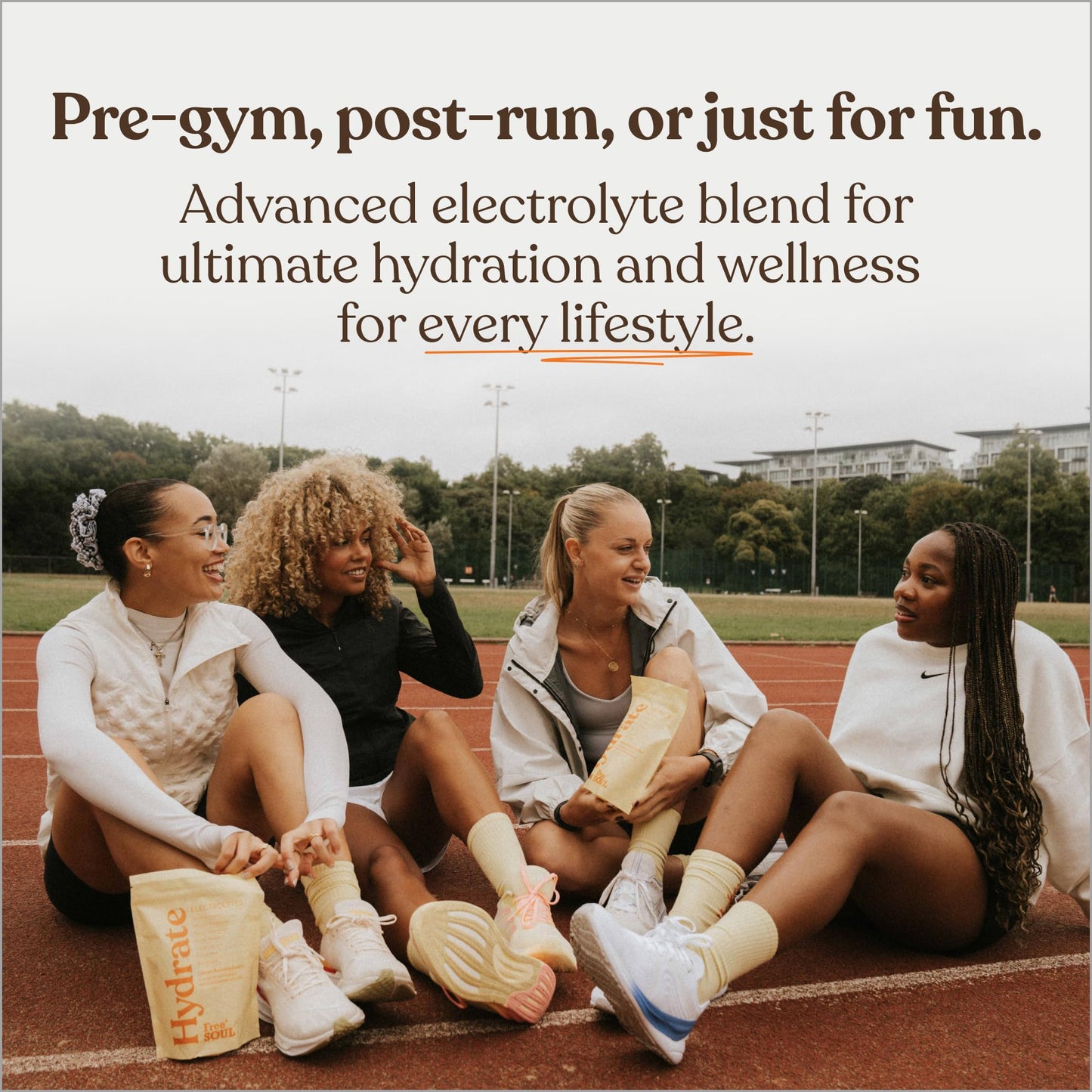 Free Soul Hydrate | Electrolyte Hydration Sachets with Sodium, Magnesium, Vitamin C, & More | Zero Sugar, Advanced Electrolyte Powder for Daily Use | Citrus Salt Flavour | 30 Sachets