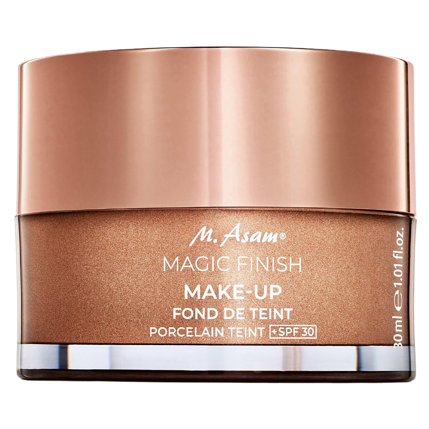 M. Asam Magic Finish Porcelain Teint Make-Up Mousse (1.01 Fl Oz) – 4in1 Primer, Foundation, Concealer & Powder With Buildable Coverage, Hides Redness And Dark Spots, Vegan, For Very Light Skin Tones