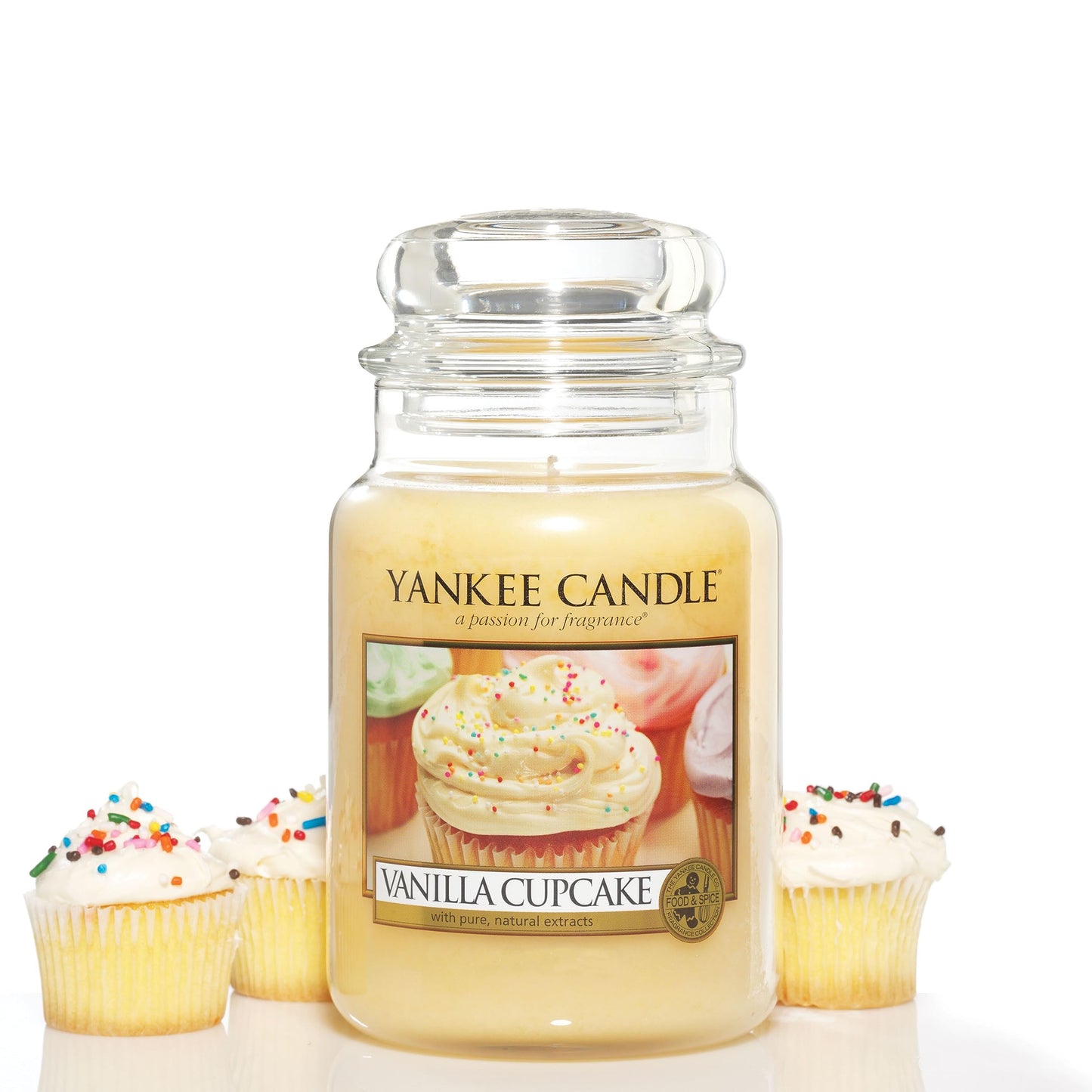 Yankee Candle – Vanilla Cupcake Large Jar (Up to 150 Hours)