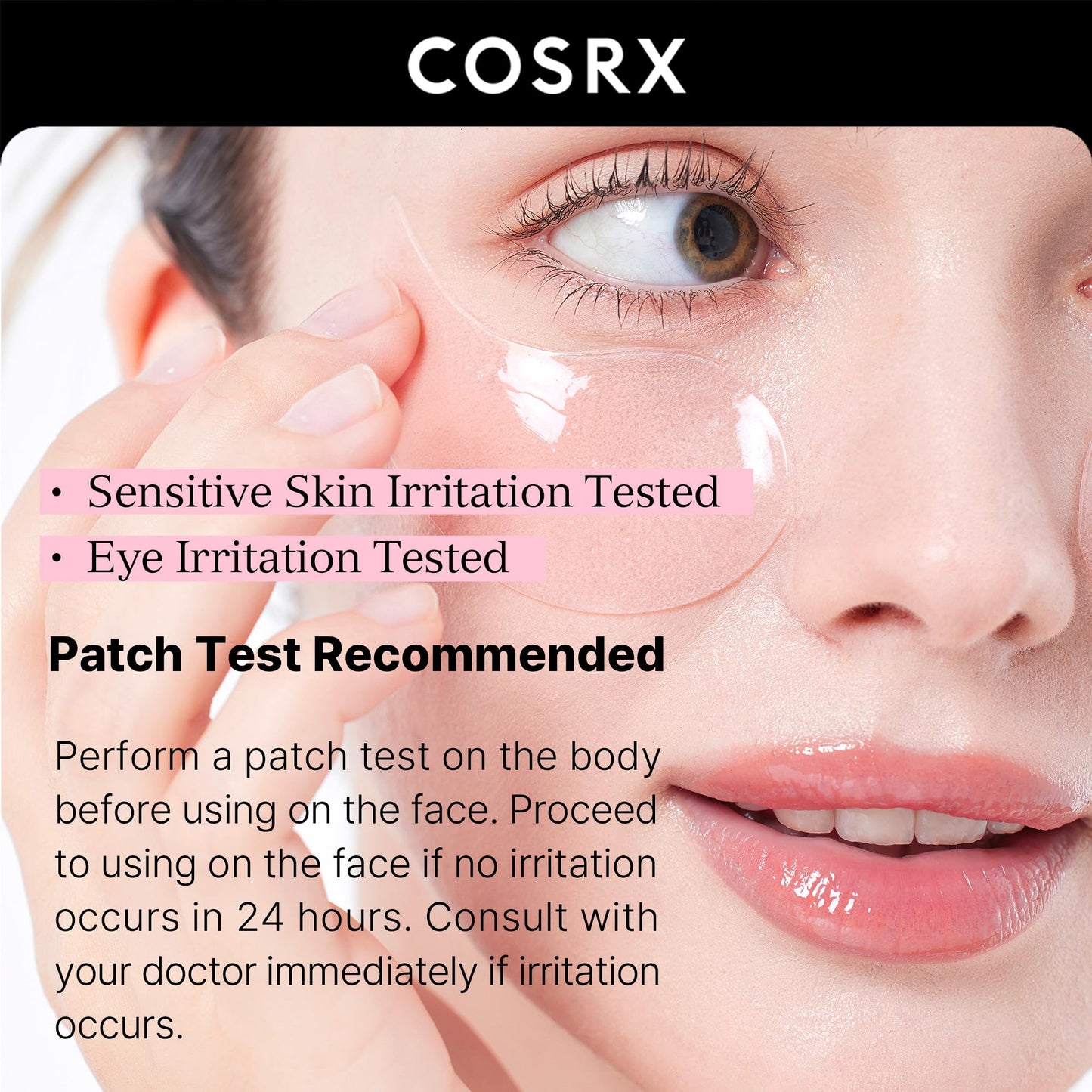 COSRX Peptide Collagen Hydrogel Eye Patches – 60 pcs | TRYTLION
