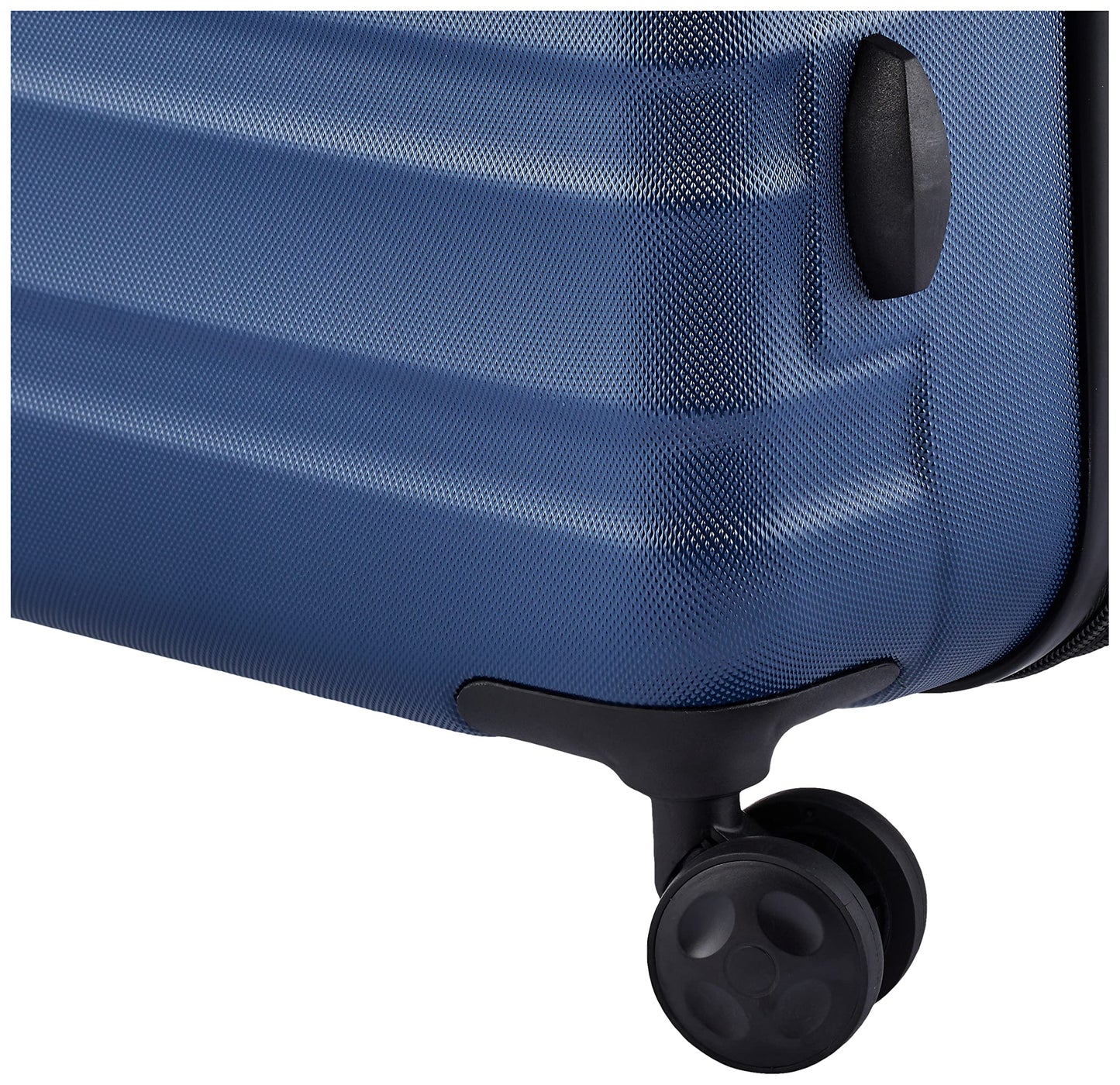 Amazon Basics Hardside Luggage ABS Hard-Shell Spinner/Suitcase with 4 Wheels, 68 cm, Navy Blue
