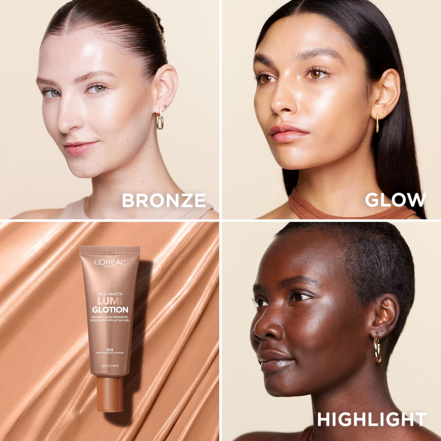 L'ORÉAL True Match Lumi Glotion Natural Glow Enhancer, Powder 903 MEDIUM bronze