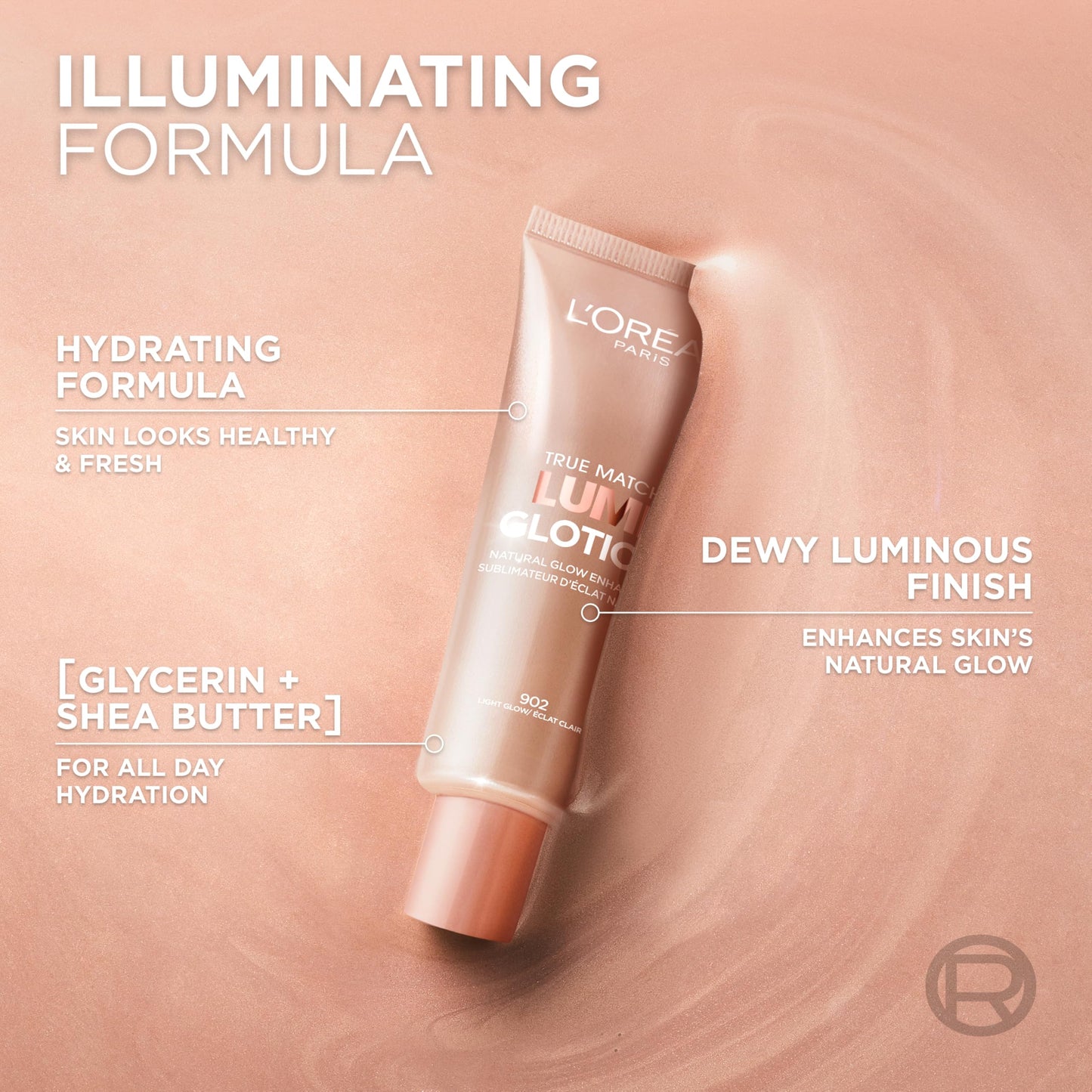 L'ORÉAL True Match Lumi Glotion Natural Glow Enhancer, Powder 903 MEDIUM bronze