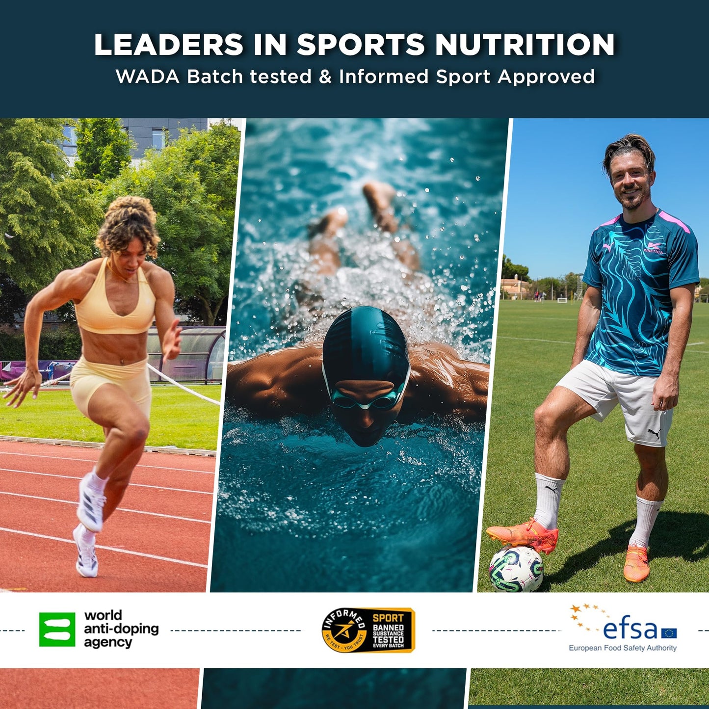 Kinetica Sports Energy Powder - Citrus Flavour | 41g Carbs/Serve, 30 Servings/1.5Kg | 3:1 Glucose to Fructose Ratio | High in Vitamin B1, B5, B6, B7, B12 | Instant Energy Carbohydrate Drink