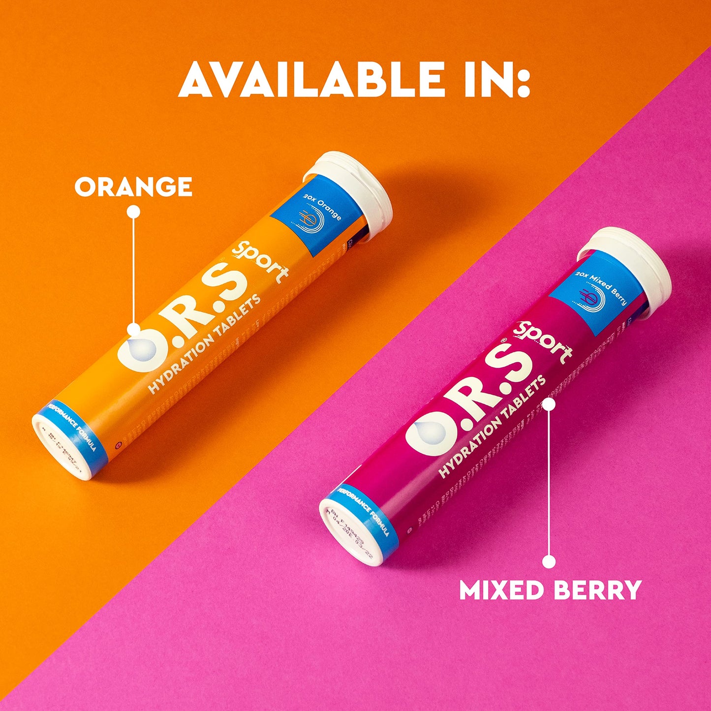 O.R.S Sport Hydration Tablets Mixed Berry – 20 Pack | TRYTLION