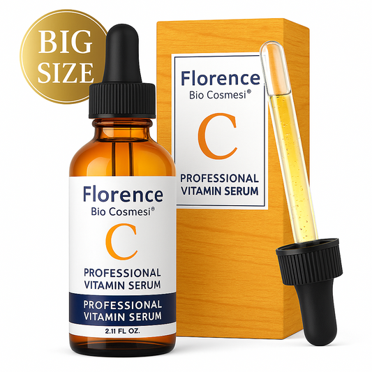 Big 2.11oz. Organic Vitamin C Serum for Face with Hyaluronic Acid & Niacinamide