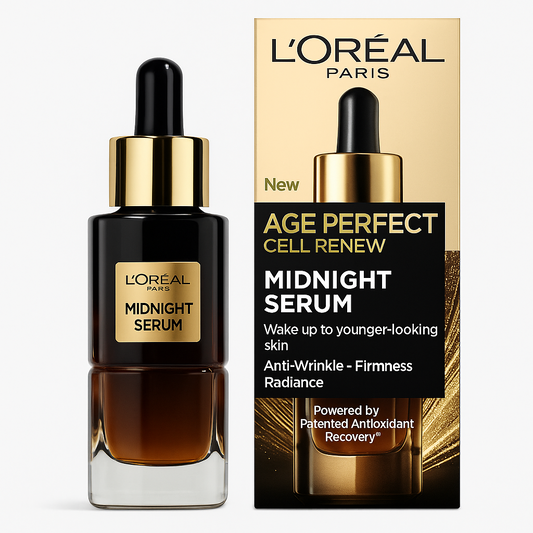 L'Oréal Paris Midnight Serum – Age Perfect Anti-Oxidant Night Serum for Wrinkles, Firmness & Radiance