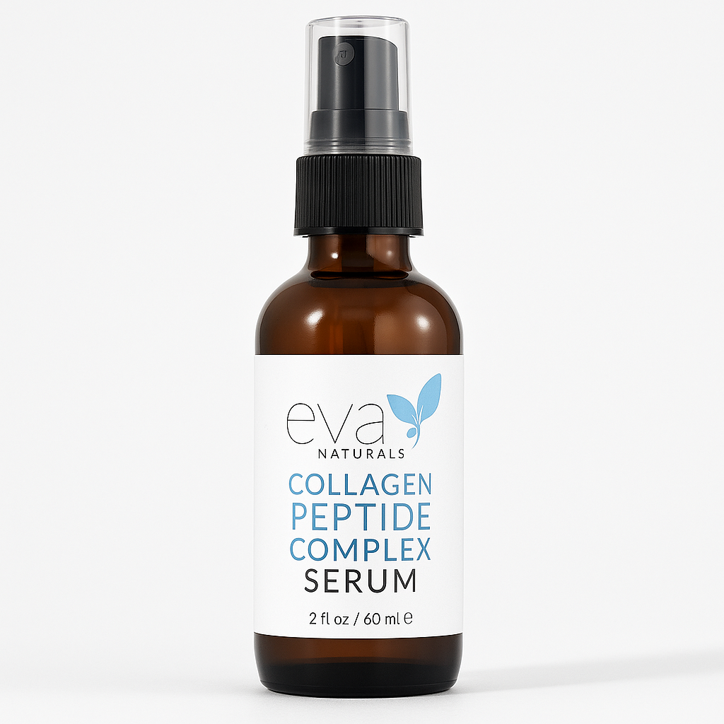 Eva Naturals Collagen Peptide Complex Serum – Anti-Aging Face Serum with Wrinkle-Reducing & Skin Repair Benefits (60ml)